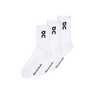 On Running Logo Sock High 3P blanc