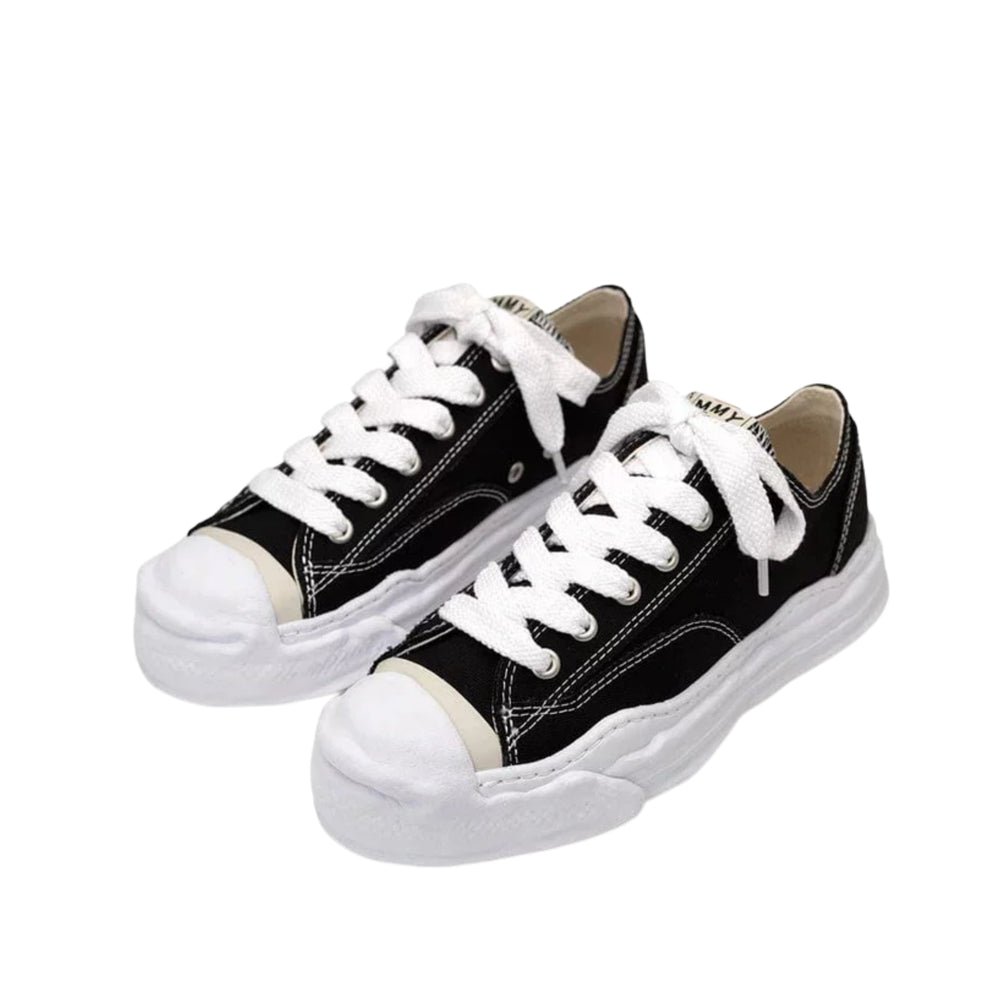 Maison Mihara Yasuhiro Hank OG Sole Canvas Low Black – Image 3