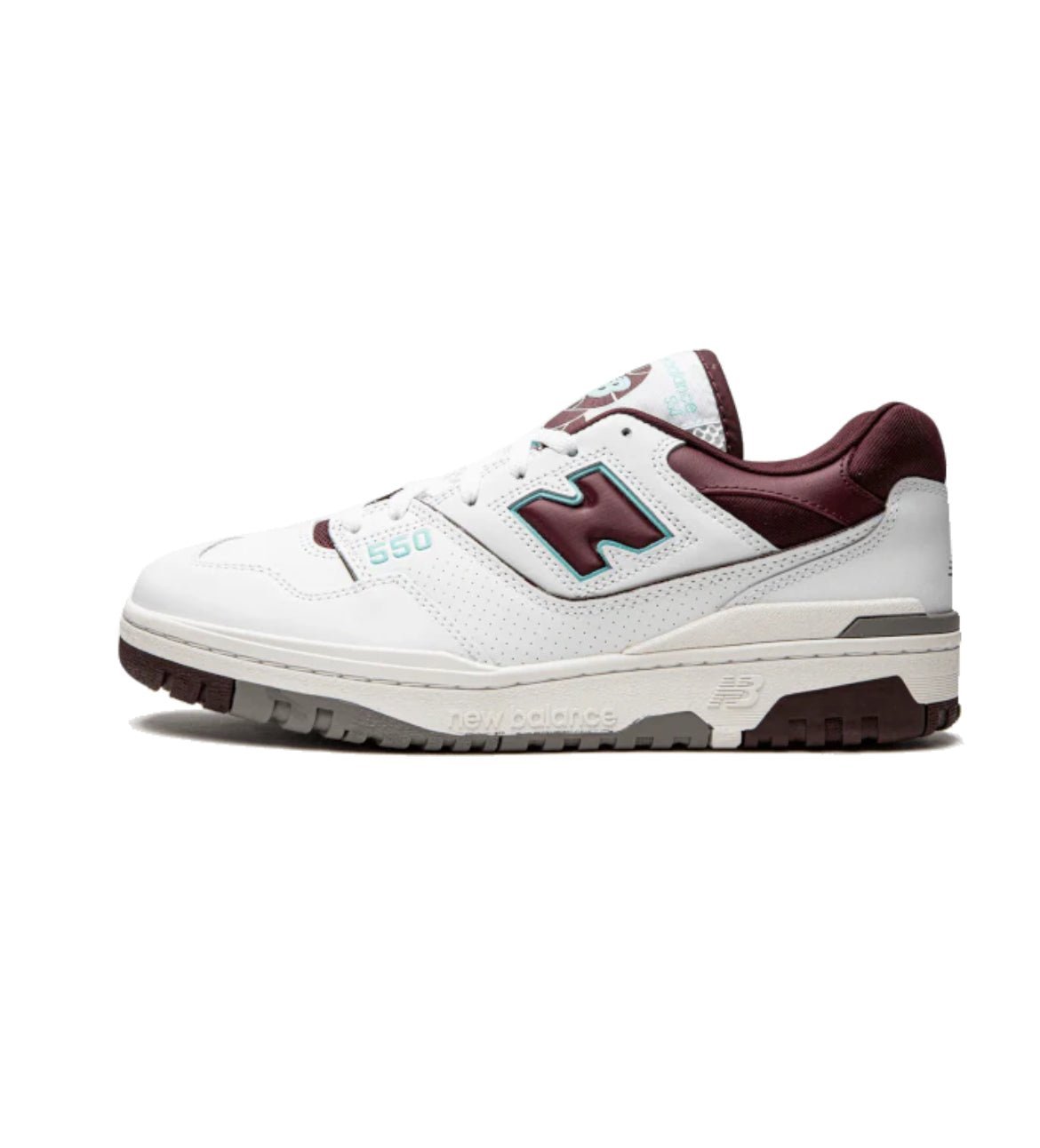 New Balance 550 Burgundy Cyan