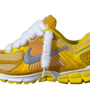 Nike Vomero 5 Yellow Custom Fluffy Laces