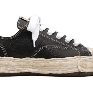 Maison Mihara Yasuhiro Peterson OG Sole Leather Low Cracking Leather Black White