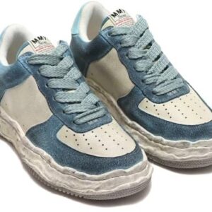Maison Mihara Yasuhiro Wayne OG Sole DR Leather Low Vintage Blue