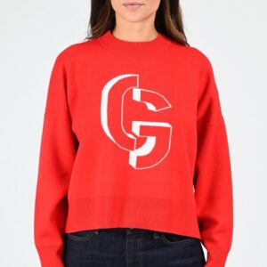 Pull maille Natalia rouge