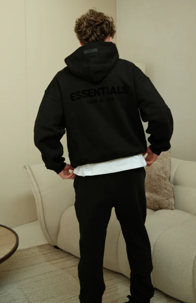 Fear of God Essentials Limo Black Hoodie – Image 2