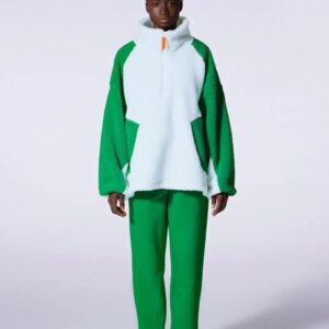 Sweatshirt oversize polaire bicolore Akemi