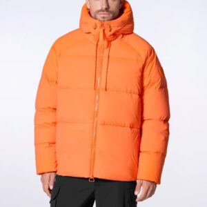 Doudoune mixte oversize à capuche Azael Orange