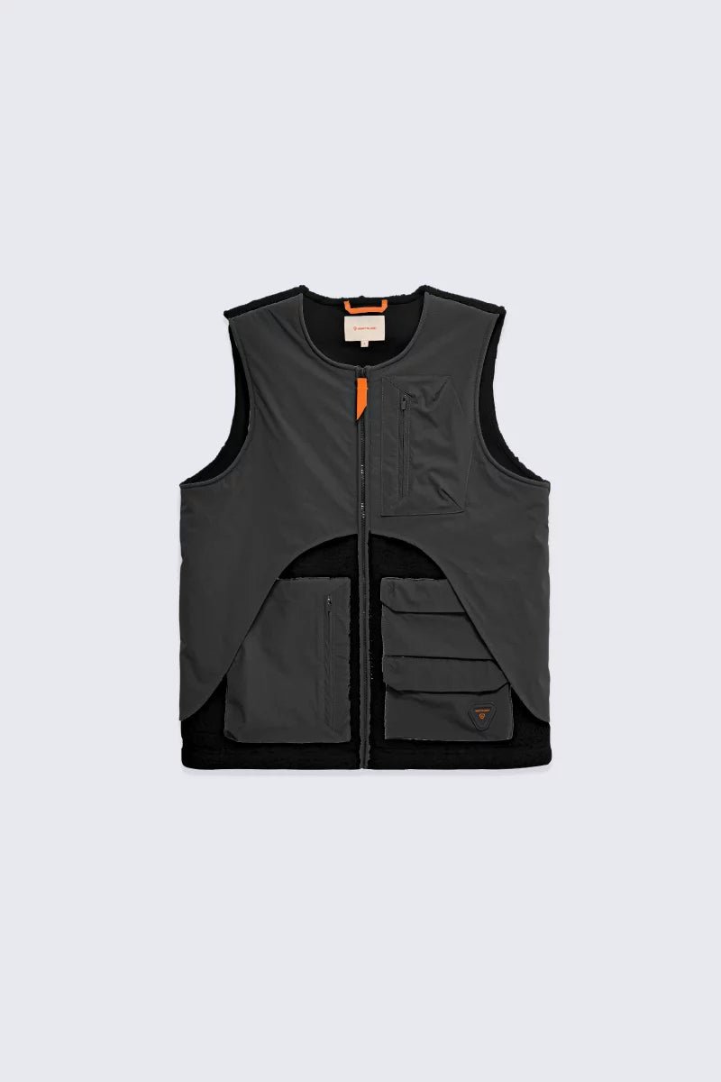 Veste bicolore sans manches en polaire Sakae – Image 2