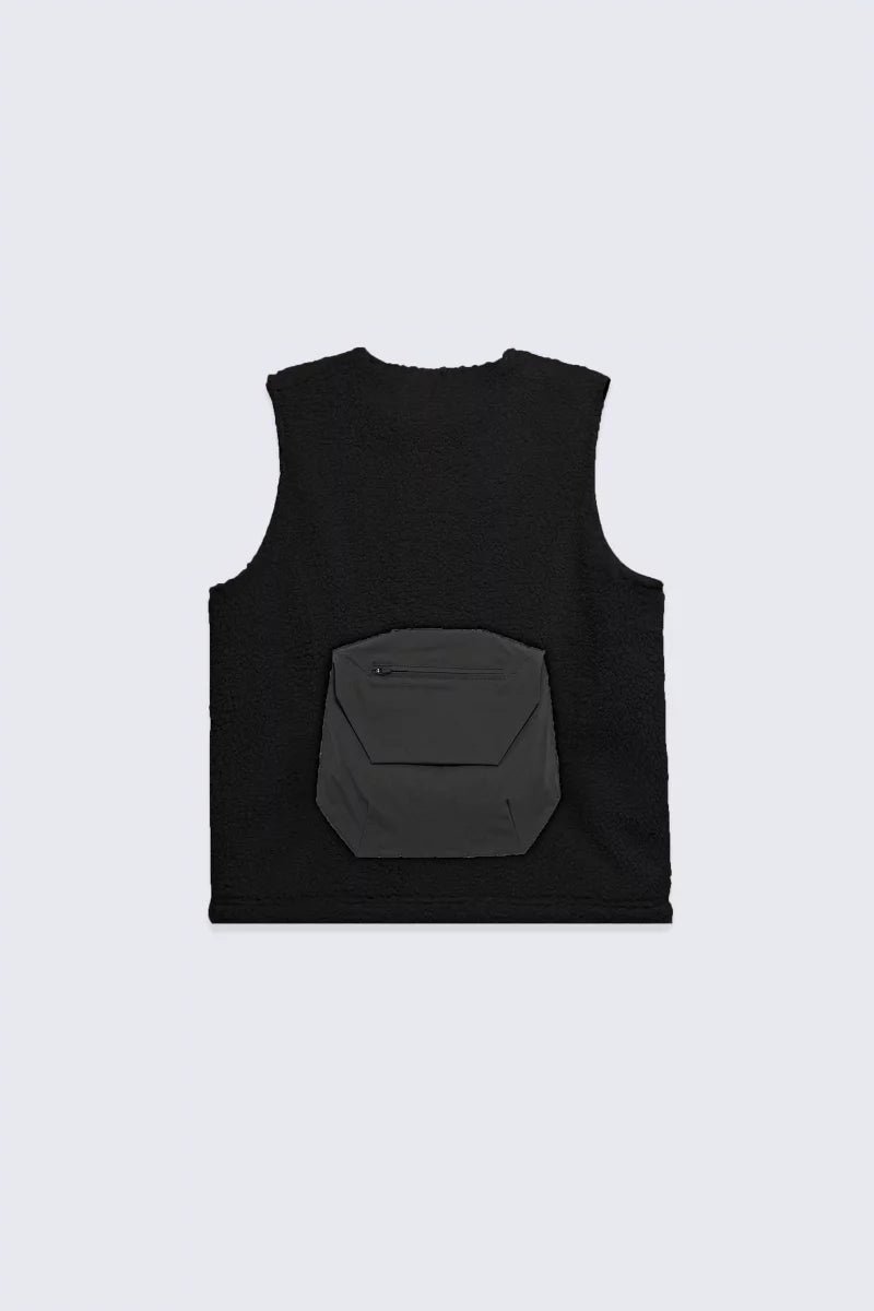 Veste bicolore sans manches en polaire Sakae – Image 3