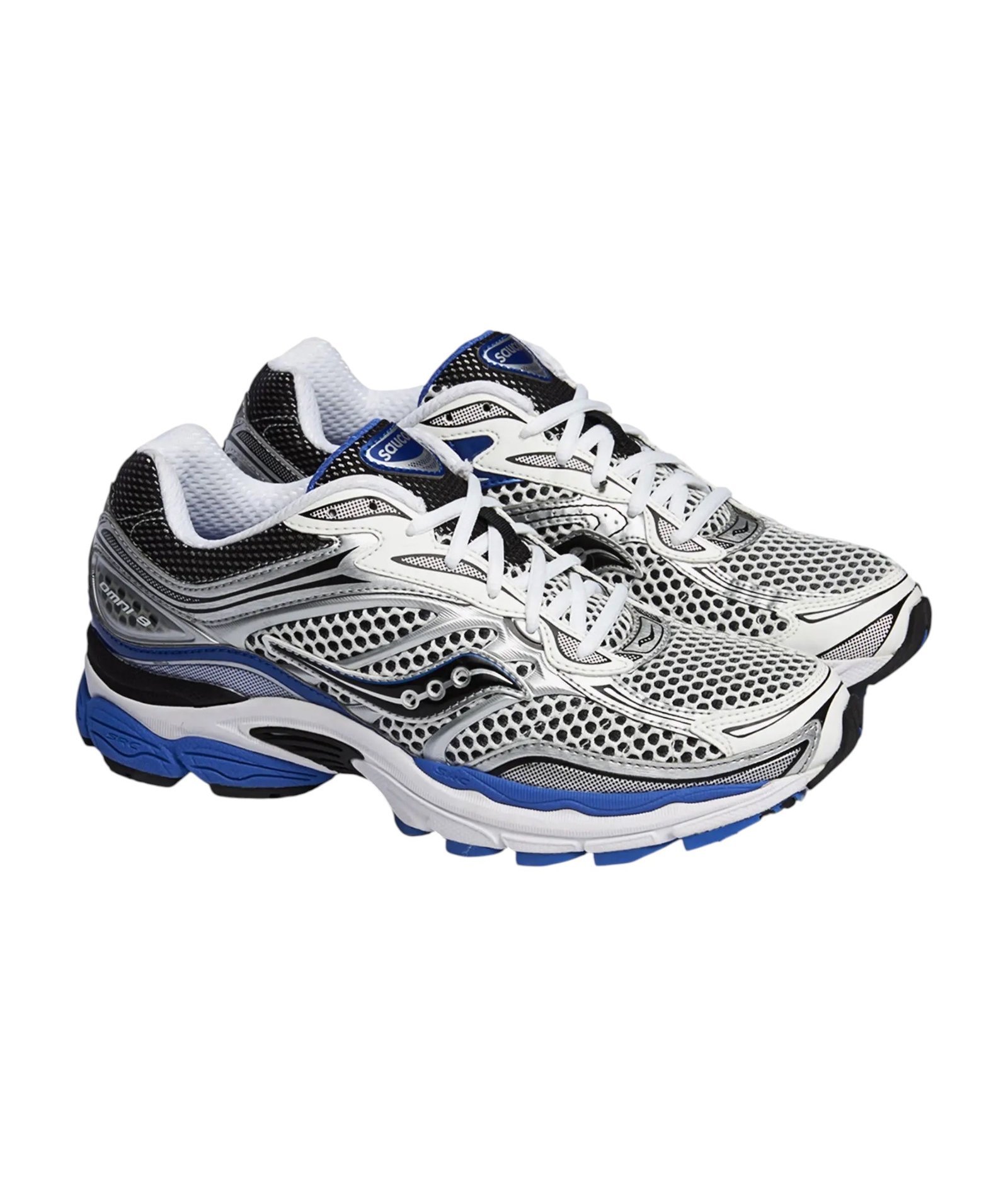 Saucony ProGrid Omni 9 Grise & Bleu – Image 2